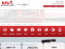 Tablet Screenshot of kfsinc.com